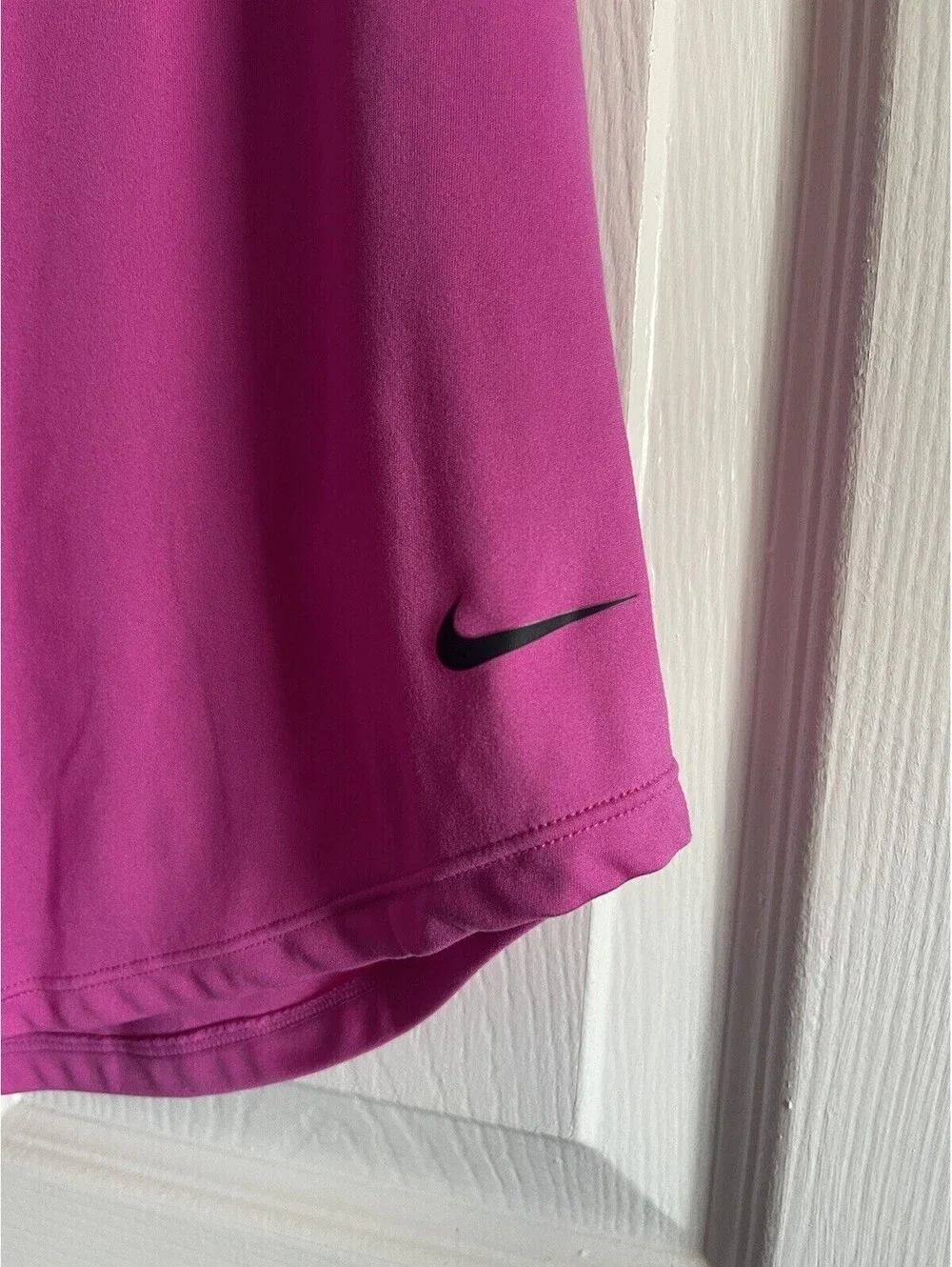NIKE Tank Top Womens M Pink T Strap Racerback Logo Dri-Fit Athletic Running